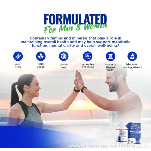 Thyroid Support Supplement with Iodine B12 Zinc Selenium